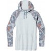 Smartwool W THERMAL MERINO DRAPE NECK HOODIE winter sky floral Veľkosť: L mikina