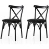 Sada jedálenských stoličiek Ekol Black and Black,2 ks