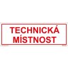 Walteco Technická miestnosť, 290x100mm, samolepka , 20302