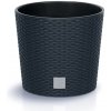Prosperplast Kvetináč RATO ROUND s vložkou 25 cm antracit