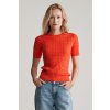 SVETER GANT STRETCH COTTON CABLE SS C-NECK ORANGE RED