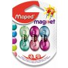 Silné magnety Maped - priemer 13 mm - mix farieb, 6 ks