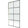MEXEN/S - Next vaňová zástena FIX 100x150, čierny dekor, zlato 895-100-000-00-77-50