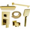 MEXEN/S - Uno DR62 sprchová zostava podomietková, zlatá 71435DR62-50