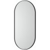 Roca Luna zrkadlo 45x90 cm oválne čierna A812420000