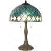 Moderná Tiffany lampa TYRKYS Ø40*61