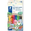 Farebné ceruzky s gumou, šesťhranné, STAEDTLER 