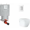 Grohe Uniset Set predstenovej inštalácie, klozetu, dosky SoftClose a tlačidla Skate Cosmopolitan, Moon White SANI15BB3111-GR