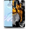 Picasee silikónový prehľadný obal pre Huawei P30 Pro - Black Gold