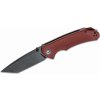 Vega CIVIVI C2023B Brazen vreckový nôž 8,8 cm, Tanto, Black Stonewash, burgundy červená, G10