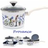 Metalac smaltovaný Hrniec so sklennou pokrievkou a rúčkou 16 cm - 2,5 L PROVANCE