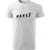 Evolúcia volejbal smeč - Tričko extra veľké (5-8XL) - 5XL ( Biela )