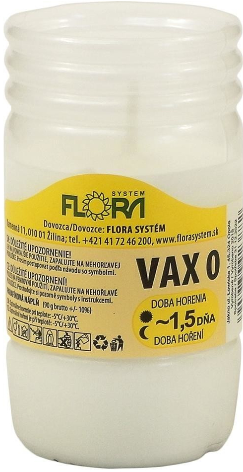 Flora VAX 0 NÁPLŇ PARAFÍN.ZALIEVANÁ 90 g od 0,59 € - Heureka.sk
