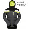 Alpine Pro FERER pánska páperová lyžiarska bunda NEUTRÁLNA / ZEMITÁ - L-G Nadměrná velikost pro plnoštíhlé