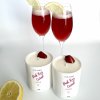 Veľká sójová sviečka Pink Fizz Coctail s minerálnym kameňom Jaspisom