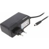 napájací zdroj 2,5x5,5mm 12V⎓5A, EÚ, čierny
