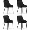 Stolička MONZA - čierny zamat x 4 9401 71 00 00