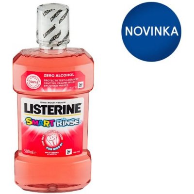 Listerine Smart Rinse Mild Berry ústna voda 500 ml