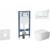 Geberit Duofix Set predstenovej inštalácie, klozetu ME by Starck a dosky softclose, tlačidlo Sigma30, biela/lesklý chróm SANI11CP3112