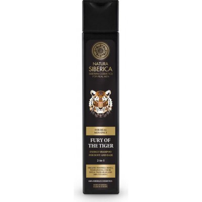 Natura siberica MEN Energizujúci šampón na vlasy a telo - neskrotnosť tigra 250 ml