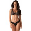 Komplet OBSESSIVE Luvae set čierna L/XL