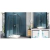 Aquatek WELLNESS A4 rohový sprchový kút 90x90 cm Číre/Chróm,rohový vstup,Posuvné dvere AQ WELLNESSA490CR62 (Štvorcový sprchový kút 90x90 cm)