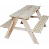 FunPlay Detský záhradný nábytok stôl 2 lavice 92x78x52cm 3829