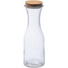 Sklenená fľaša s korkovým vekom 1000ml, hnedá - transparentná