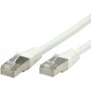 S/FTP (PiMF) Patchkábel 5m cat.6, biely, Cu
