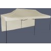 Expodom Párty stan 3x6m – oceľový, 1 bočná plachta, Béžová