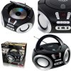 Prenosný CD/MP3/USB/FM/AUX rádio prehrávač (boombox) čierny Adler AD 1181