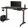 Písací stôl Ultradesk LEVEL V2 140cm Nastaviteľná výška Čierno-zelený