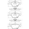 Sada brzdových platničiek kotúčovej brzdy BREMBO P 50 075