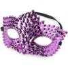 Karnevalová maska - škraboška - 1 ks 4 fialová