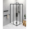 Polysan ALTIS BLACK štvorcová sprchová zástena 800x800 mm, rohový vstup, číre sklo AL1582BAL1582B