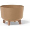 Prosperplast Kvetináč plast béžový 33,9 x 33,9 x 24 cm