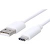 Kabel C-TECH USB 2.0 AM na Type-C kabel (AM/CM), 1m, bílý CB-USB2C-10W