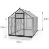 Polykarbonátový skleník LUX 2,5 m Dĺžka: 5,5 metrov, POLYKARBONÁT: 6 mm