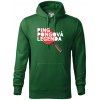 Ping Pongová legenda - Mikina pánska Cape s kapucňou - L ( Fľaškovozelená )