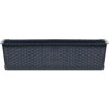 Prosperplast ISR400P Truhlík s miskou Ratolla Case 39,1cm Antracyt S433