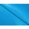 Detská látka Minky 3D bodky MKP-034 Modrá - šírka 150 cm