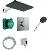 Hansgrohe Raindance Alive Q - Sprchový set s termostatom pod omietku, s telesom, 21x34 cm, 3 prúdy, - 24620000