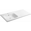 Sapho ARECA umývadlo 121x51,5cm, liaty mramor, ľavé, biela SPH AC121L