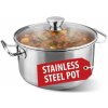 Kastról MagicHome Chloe, hrniec, 24 cm, 5,5 lit., so sklenenou pokrievkou, nerez