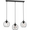 Luminex | Luster na lanku LAPS 3xE27/15W/230W čierna | LU0222