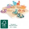 Small Foot Vkladacie Pamäťové Puzzle Dino