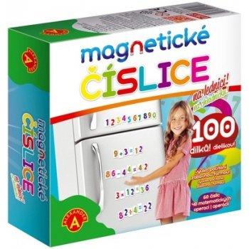 Magnetické číslice na lednici 100 dílků