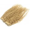 Kučeravý clip in maxi set 53cm pravé ľudské vlasy - REMY 200g - prírodná blond