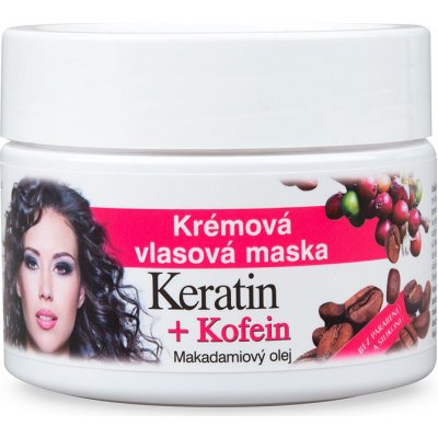 BC Bione Cosmetics - krémová vlasová maska KERATIN +KOFEIN 260 ml