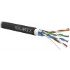 Solarix inštalačný kábel CAT5E FTP PVC+PE Fca dvojitý plášť 305m/cievka